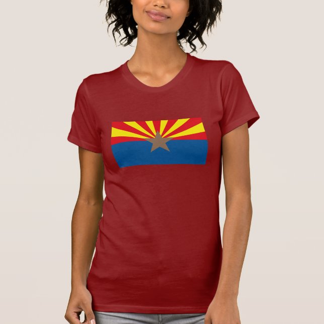 Arizona flaggaT-tröja T Shirt (Framsida)