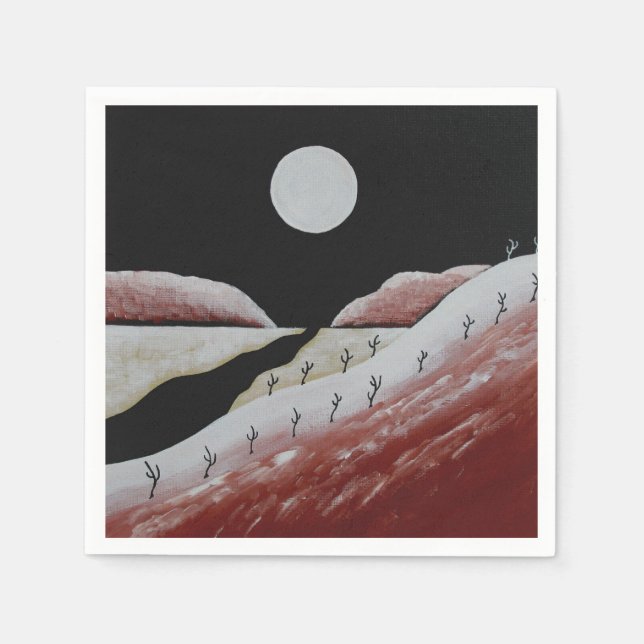 Arizona Folk Art Desert Pappersservett (Framsidan)