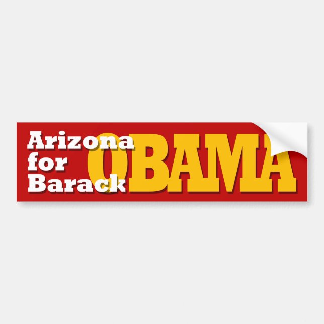 Arizona för den Barack Obama bildekalet Bildekal (Framsidan)