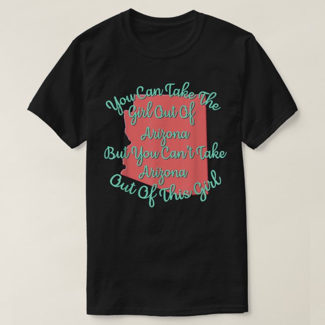 Arizona för hennes dotter Mamma Sister Girlfrien T Shirt (Design framsida)