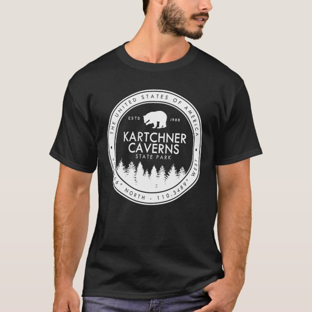 Arizona för Kartchner Cavernsdelstatspark souvenir T Shirt (Framsida)
