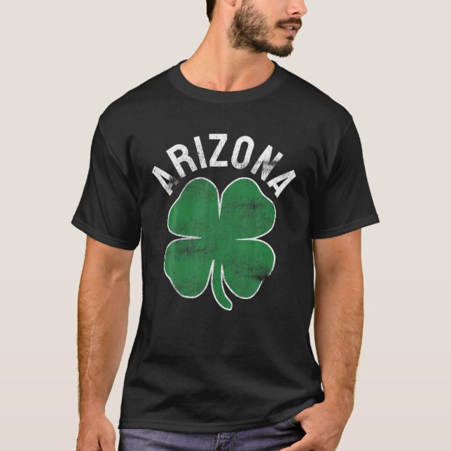 Arizona Gift St. Patrick's Day Shamrock Irish-Mana T Shirt (Framsida)