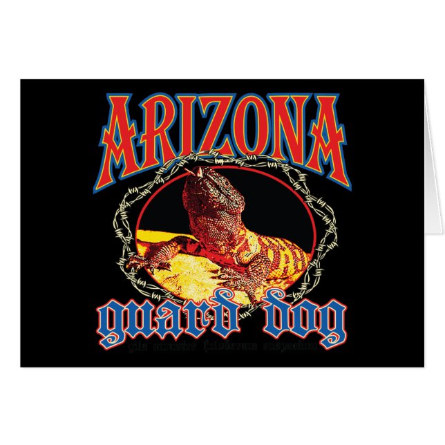 Arizona Gila Monster Hälsningskort (Framsidan Horizontal)