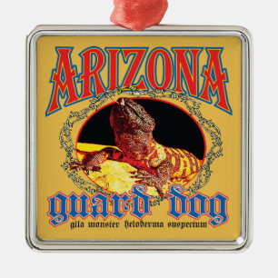 Arizona Gila Monster Julgransprydnad Metall