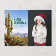 Arizona God Jul Anpassad Familjefoto