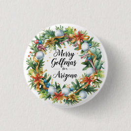 Arizona Golf Christmas Greeting with Golf Wreath Knapp