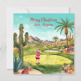 Arizona Golf Jul i Arizona Tomte Julkort