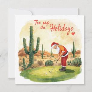 Arizona Golf jul Santa Golfare Golf Julkort