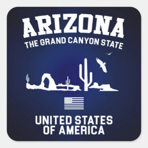Arizona Grand Canyon Fyrkantigt Klistermärke