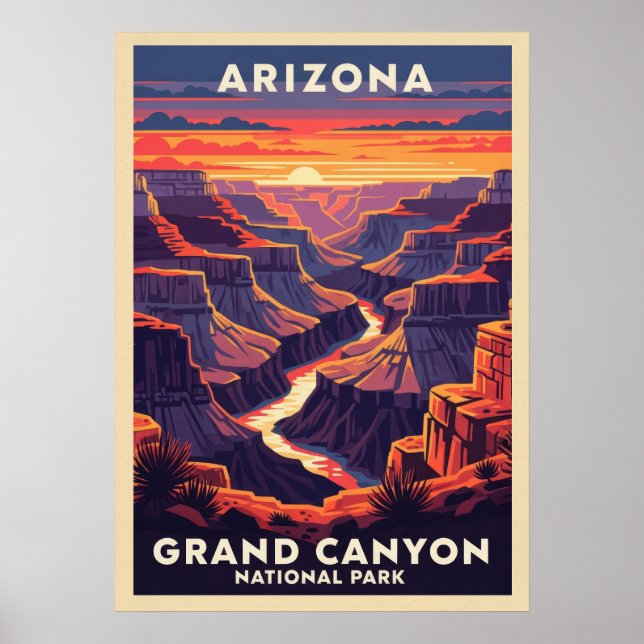 Arizona Grand Canyon nationalpark V02 Poster (Framsidan)