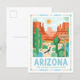 Arizona: Grand Canyon State Summer Travel Vykort
