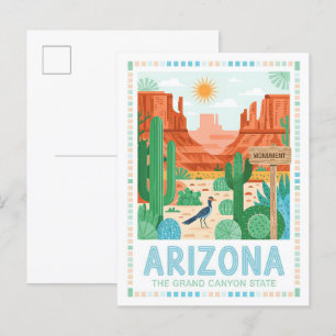 Arizona: Grand Canyon State Summer Travel Vykort