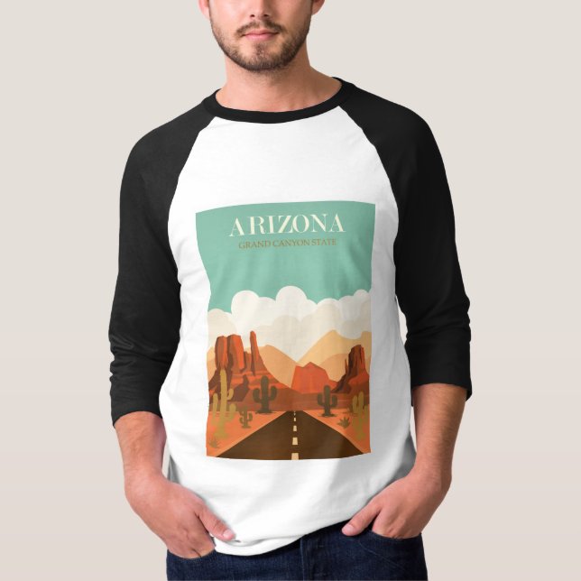 Arizona Grand Canyon State T Shirt (Framsida)