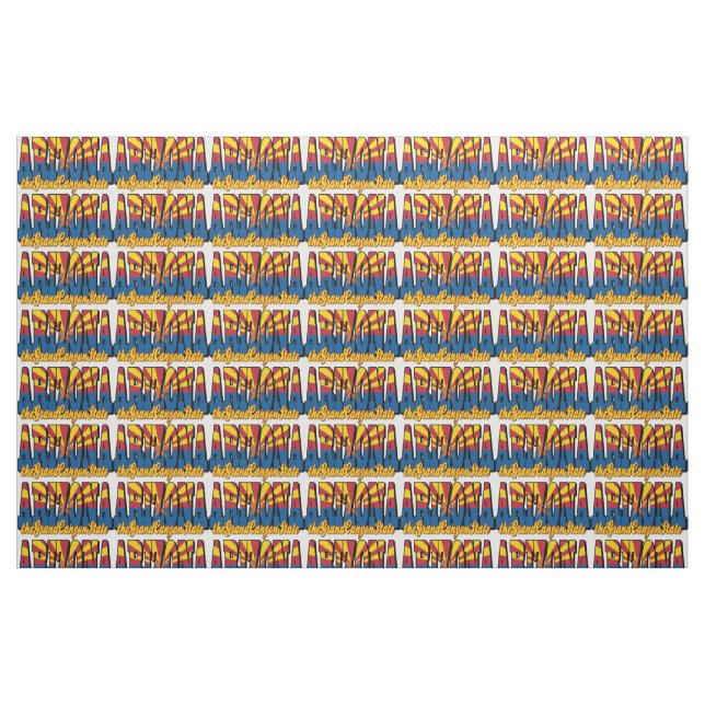 Arizona, Grand Canyon-staten Tyg (Fat Quarter)