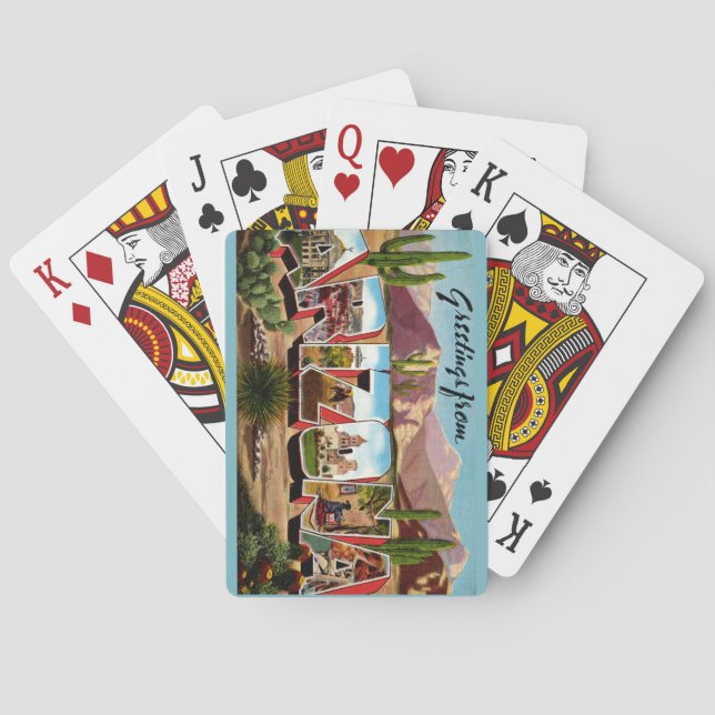 Arizona Greeting Playing Cards Casinokort (Baksidan)