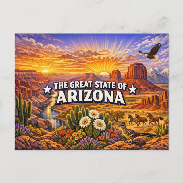  Arizona Greetings vykort  (Framsida)