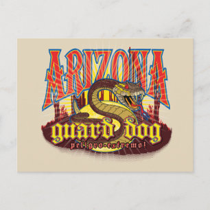 Arizona Guard Hund Snake Vykort