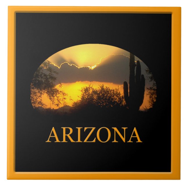 Arizona Guld Sunset Tile Kakelplatta (Framsidan)
