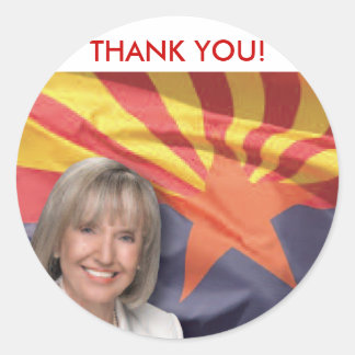 Arizona guvernör Jan Brewer Runt Klistermärke
