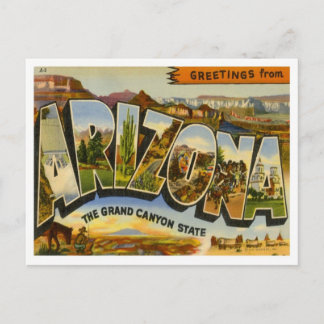 Arizona Hälsning från USA Stater Vykort