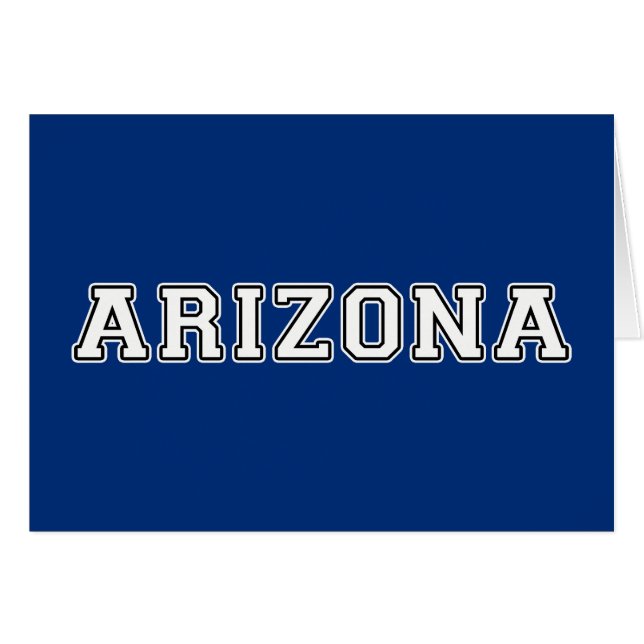 Arizona Hälsningskort (Framsidan Horizontal)