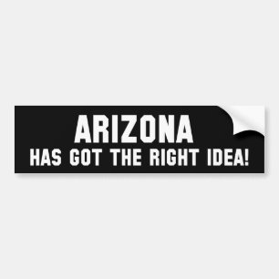 ARIZONA HAR FÅTT RÄTT TANKE! Bildäckslapp Bildekal