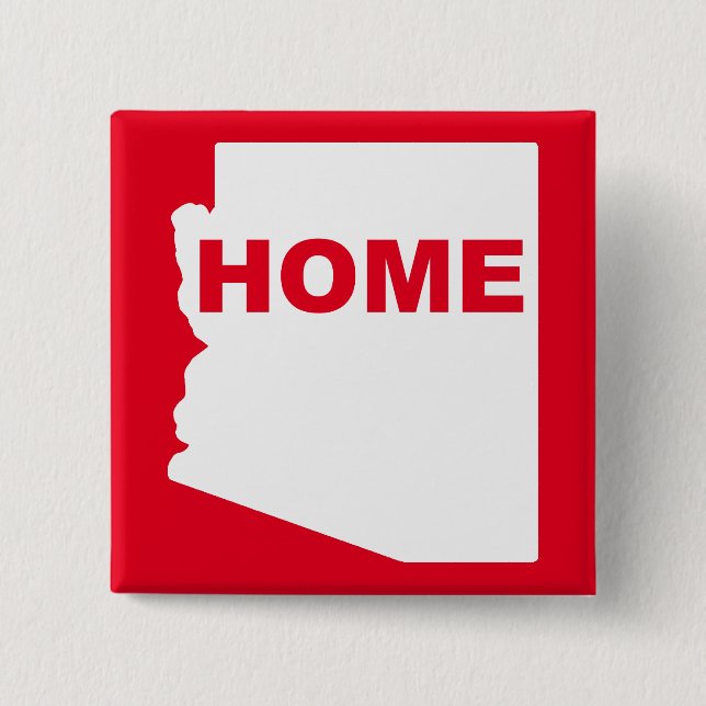 Arizona Hemifrån Bortsett Från Stat Knapp Märke Pi (Framsida)