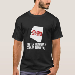 Arizona Het Stat Retro USA geografi T Shirt
