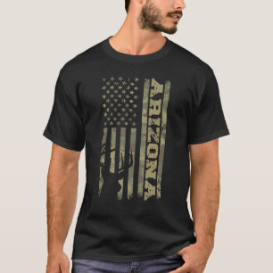 Arizona Hjort Hunter Vintage Hjort Hunting Camo US T Shirt