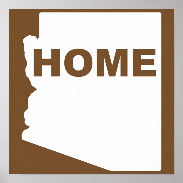 Arizona Home Away from State Poster Sign (Framsidan)