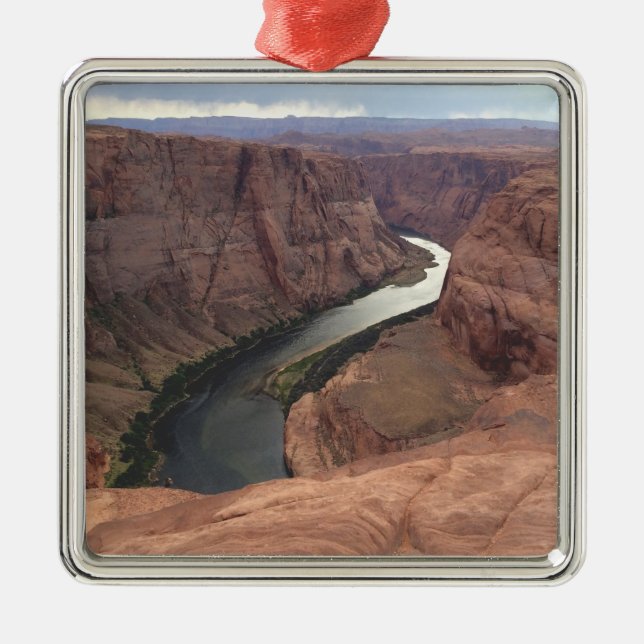 ARIZONA - Horseshoe Bend A - Red Sten Julgransprydnad Metall (Framsidan)