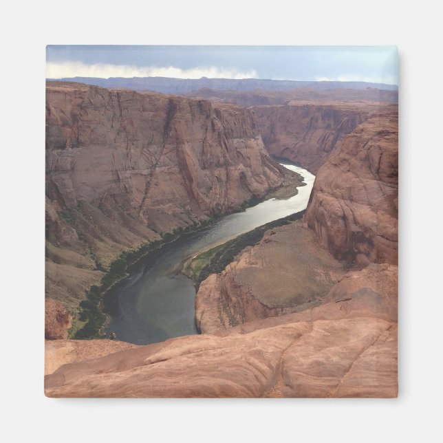 ARIZONA - Horseshoe Bend A - Red Sten Magnet (Framsidan)