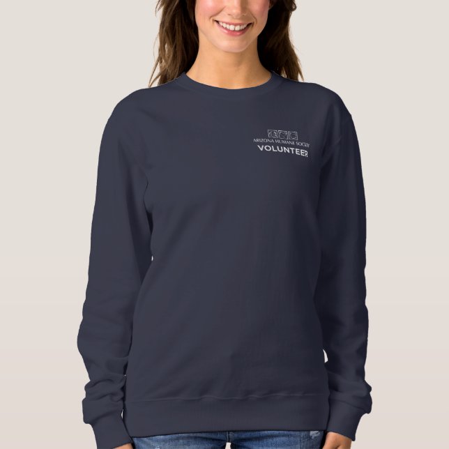 Arizona Humane Society Volunteer Crewnacke T Shirt (Framsida)