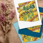 Arizona Illustrated Karta Vykort<br><div class="desc">Kolla in den här färglösa Arizona karta teckning. Besök min butik för mer!</div>