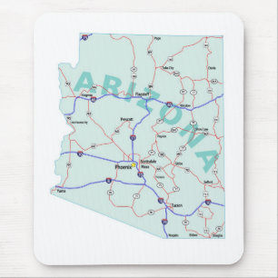 Arizona Interstate karta Mousepad Musmatta