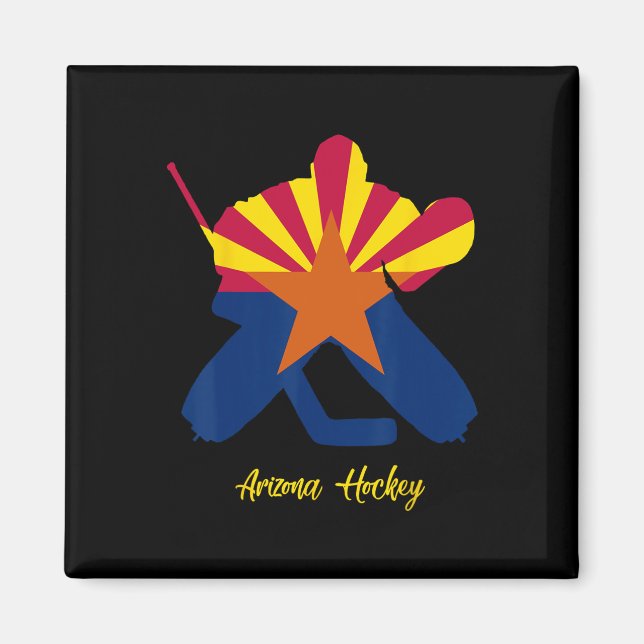 Arizona ishockeymålvakt  magnet (Framsidan)
