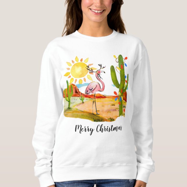 Arizona jul Flamingo T-Shirt (Framsida)