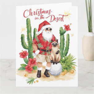 Arizona jul med tomte och kaktus kort
