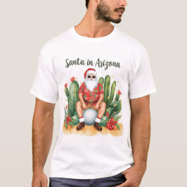 Arizona jul med Tomte på golfboll T Shirt