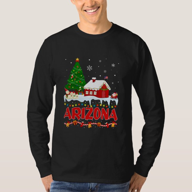 Arizona Julgran Light Pajama T Shirt (Framsida)
