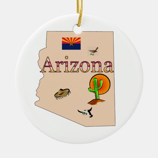 Arizona julgranprydnad julgransprydnad keramik (Framsidan)