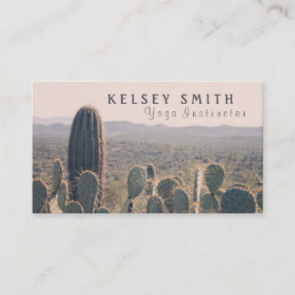 Arizona kaktus - visitkort för Yogainstruktör |