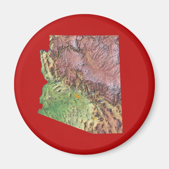 Arizona Karta Magnet (Framsidan)