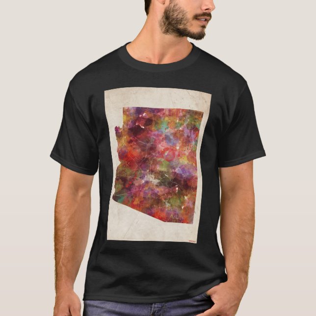 Arizona karta Oversized T Shirt (Framsida)