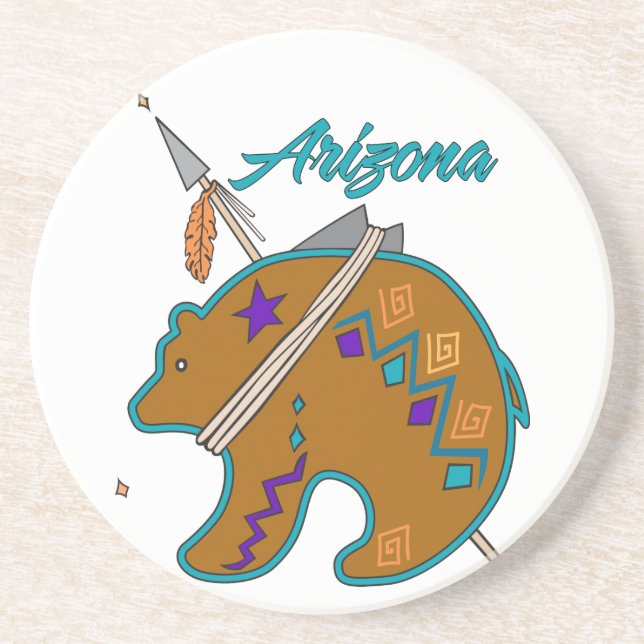 Arizona Klan Native American Bear Underlägg (Framsidan)