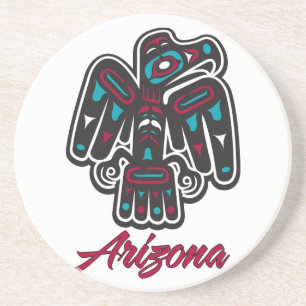 Arizona Klan Native American Thunderbird Underlägg Sandsten