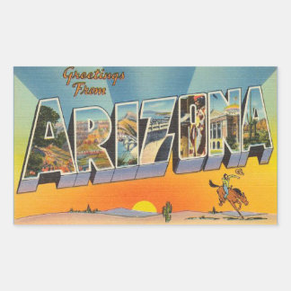 Arizona, Lakan vid 4 Arizona-klistermärken Rektangulärt Klistermärke
