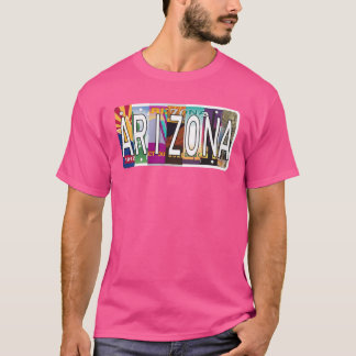 Arizona License Tallrikar T Shirt