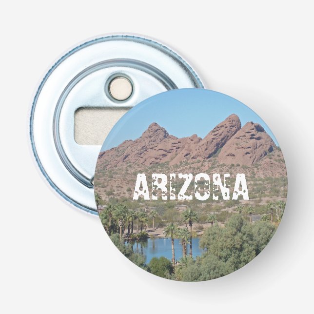 Arizona Ligcape Handflatan Träd Red Sten Keepsaké Flasköppnare (Framsidan)