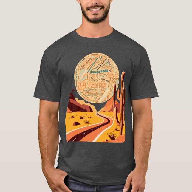 Arizona Ligcape Ord Art Oversized T Shirt (Framsida)
